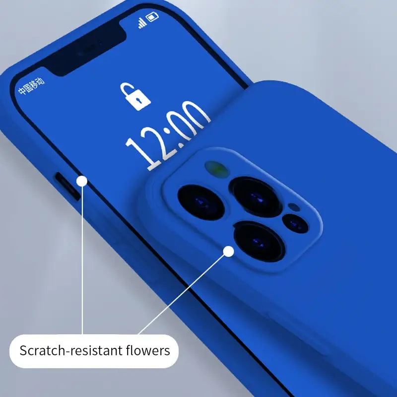 the back of a blue iphone with the text,’smart lock ’