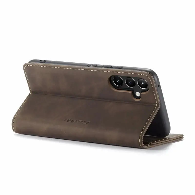 the iphone 11 leather case in brown