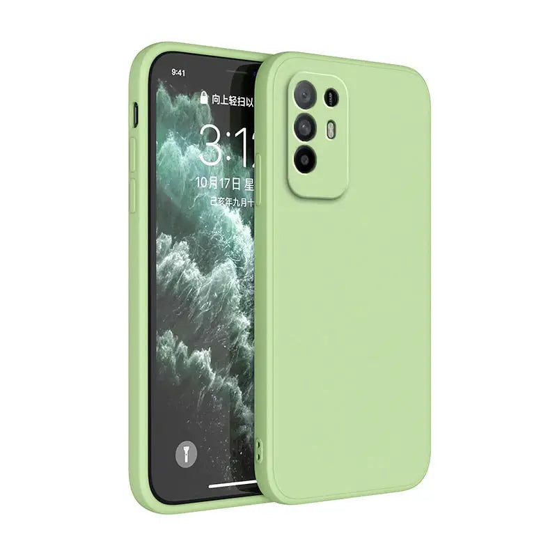 the back of the iphone 11 pro in apple green