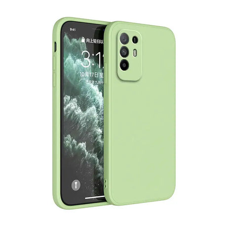 The back of the iphone 11 pro in apple green