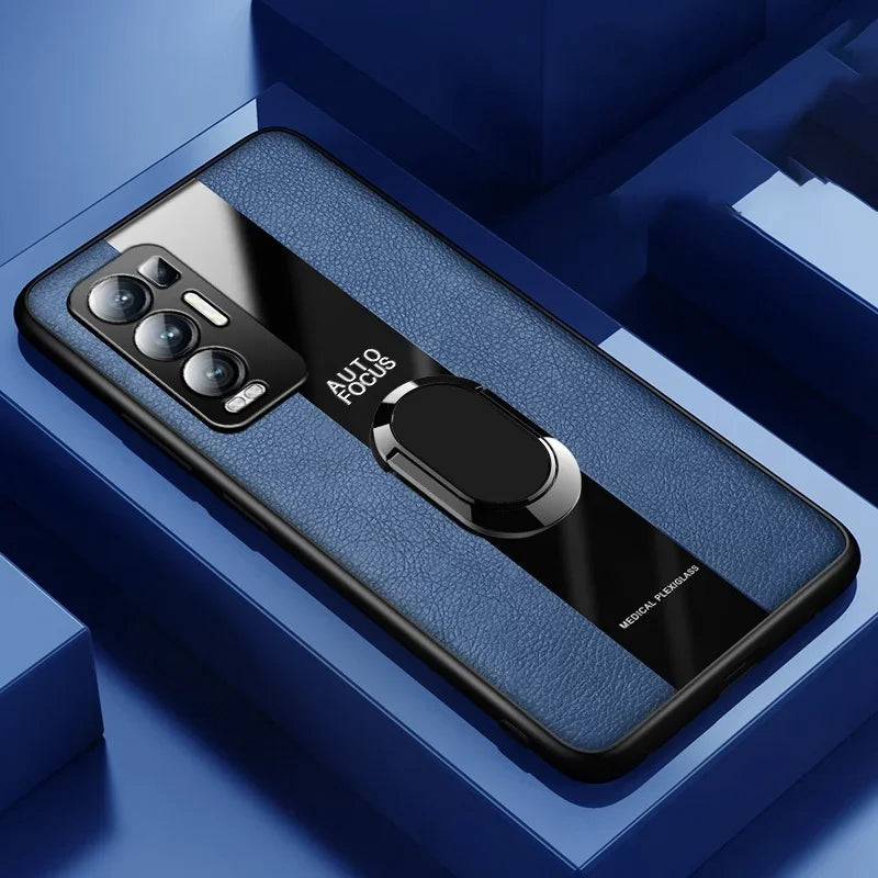 the iphone 11 pro case is shown in a blue background