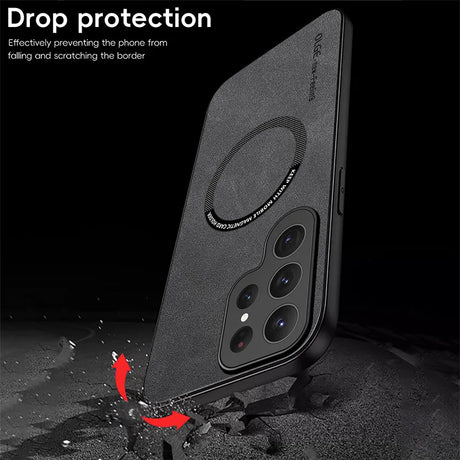 The iphone 11 pro case is shown with a red arrow pointing towards the camera