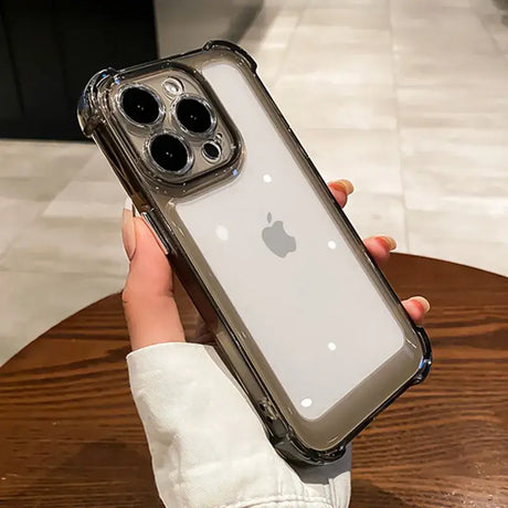 The iphone 11 pro case is shown in a clear case