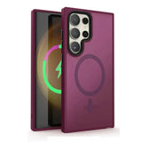 the back of the iphone 11 pro case in purple