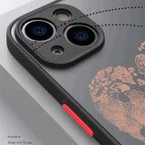 The iphone 11 pro case with a red led