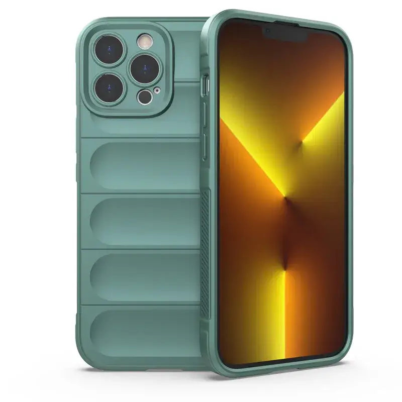the iphone 11 pro case in green