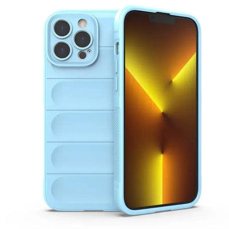 The iphone 11 pro case is shown in blue