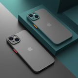 Matte Phone Case for IPhone 13 12 14 Pro Max Mini Luxury Soft Silicone Shockproof Cover