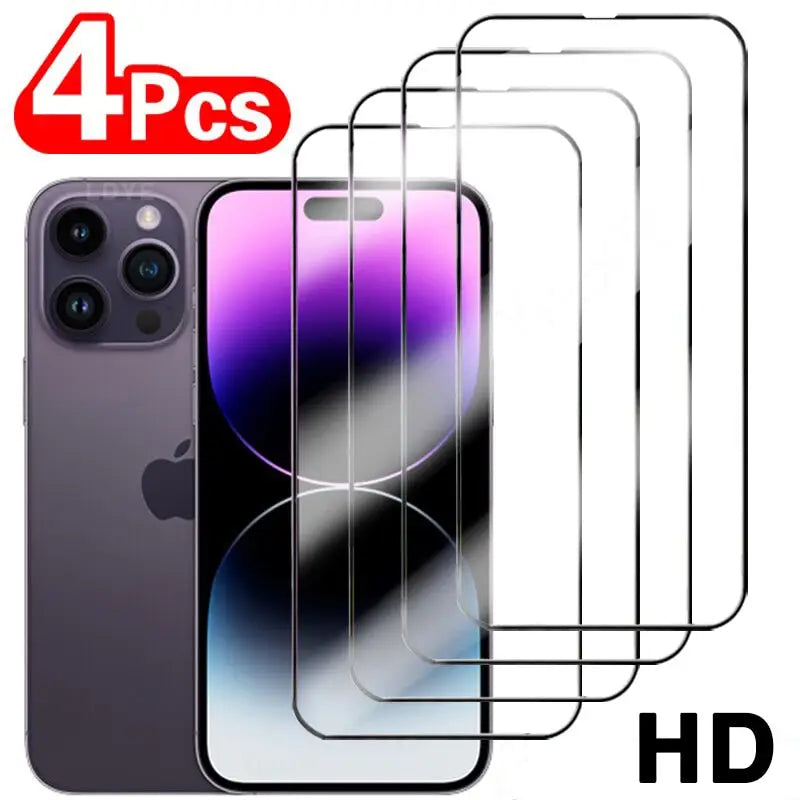 4pcs tempered screen protector for iphone 11