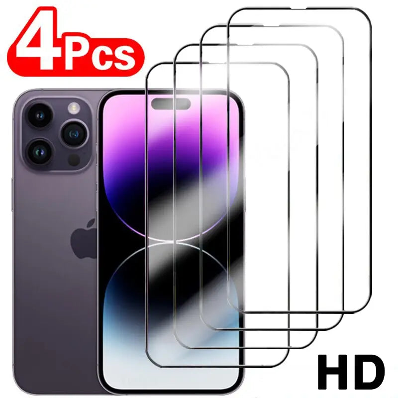 4pcs tempered screen protector for iphone 11