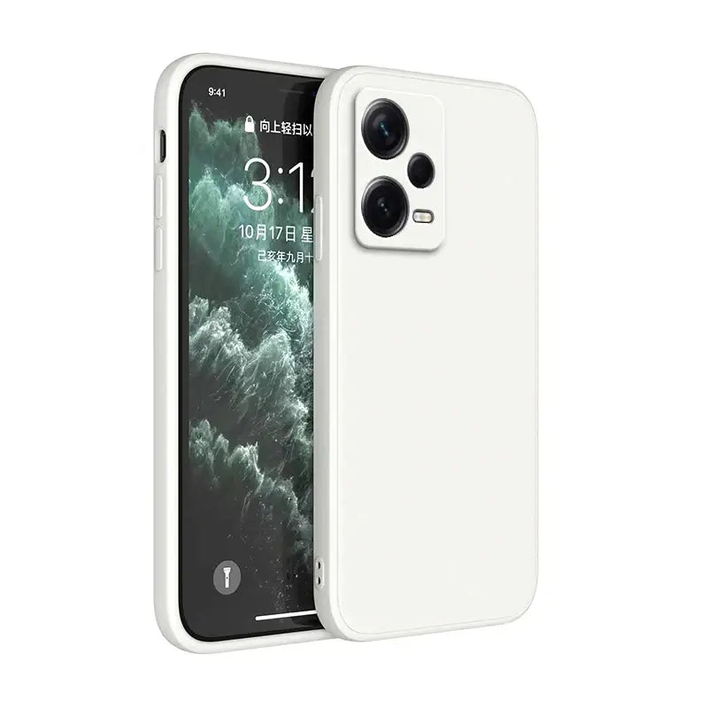 The iphone 11 is a white case with a white back and a white front