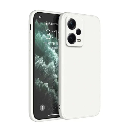 The iphone 11 is a white case with a white back and a white front