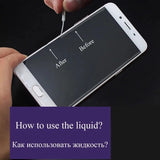 a person is holding a phone with the words how to use liquid?
