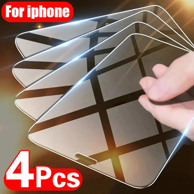 4pcs tempered tempered screen protector for iphone 6