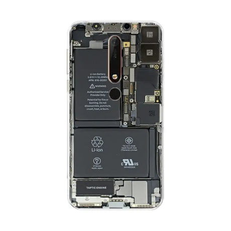 the battery is attached to the motherboard of the iphone