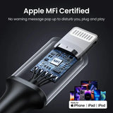 An iphone with a charging cable attached to it