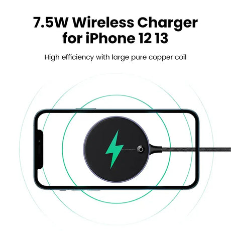 An iphone with a charging cable attached to it