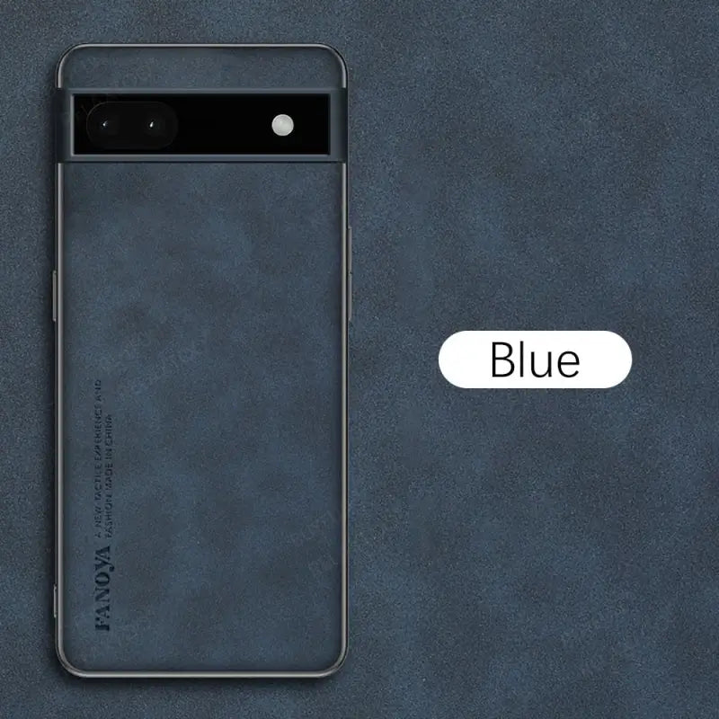 the iphone case is shown with the text blue