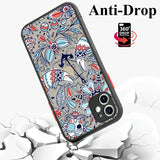 an iphone case with a colorful floral pattern