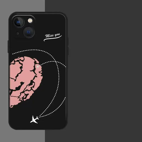 The iphone case is designed to look like a map