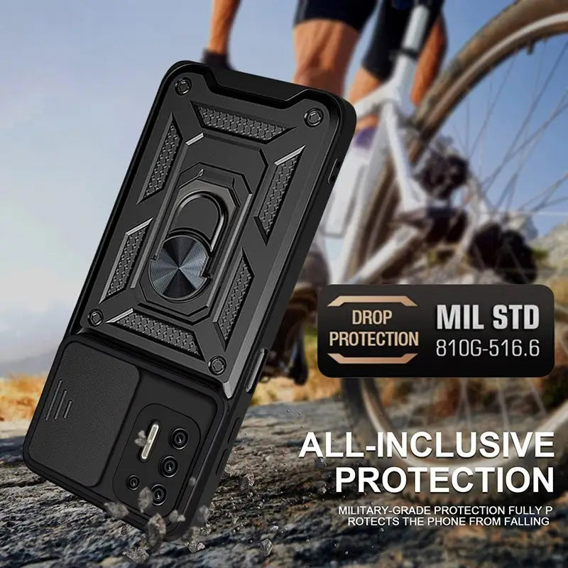 the iphone case is designed to protect against the bike