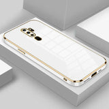 The iphone case is designed to look like a white and gold iphone