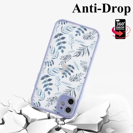 An iphone case with a floral pattern on it