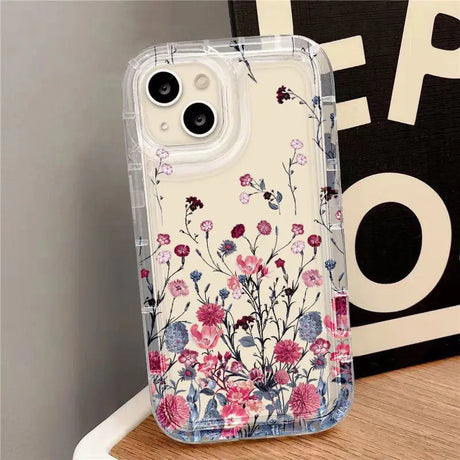 a phone case with flowers on it