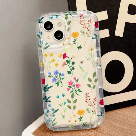 a phone case with flowers on it