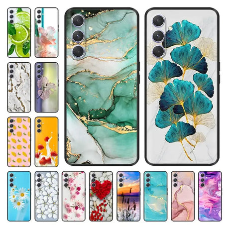 iphone case with flowers and leaves