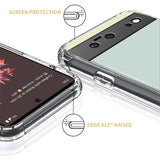 the back and front of a clear case with a clear back