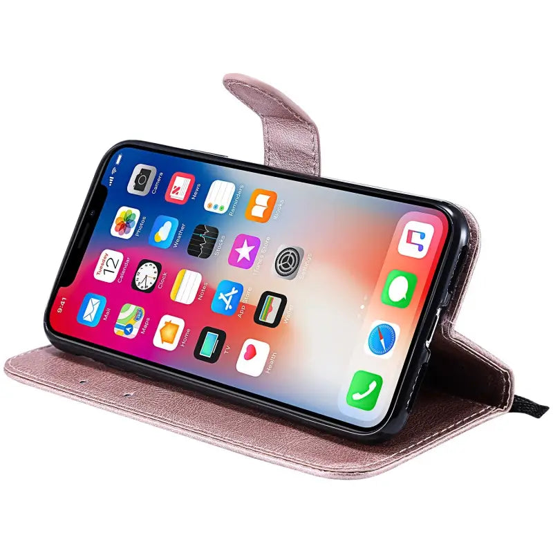 the iphone xr wallet case in pink
