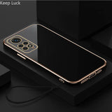 iphone case with tempered back and gold frame