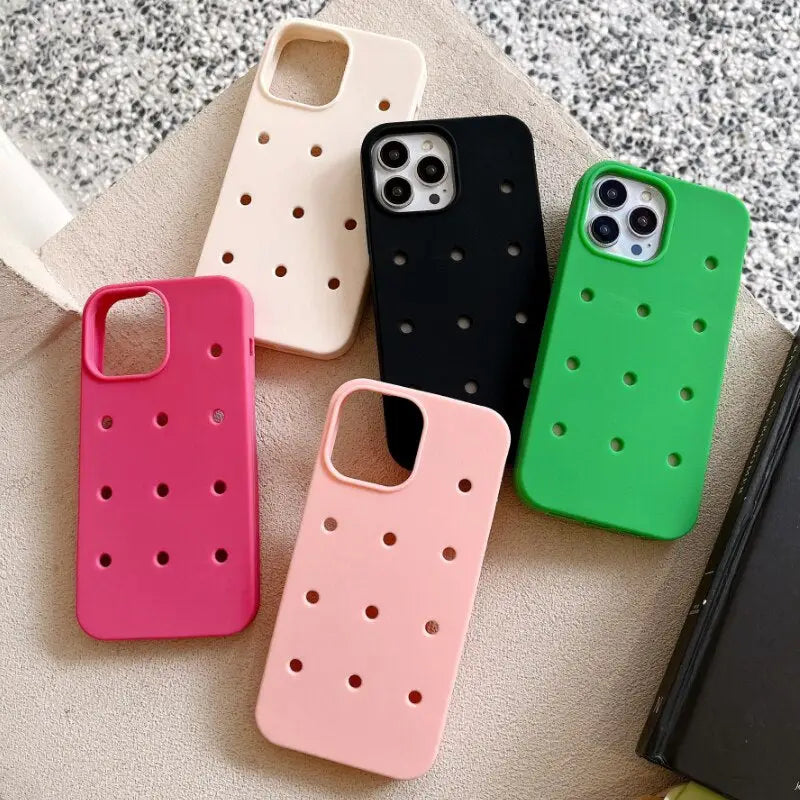 a phone case with holes on it