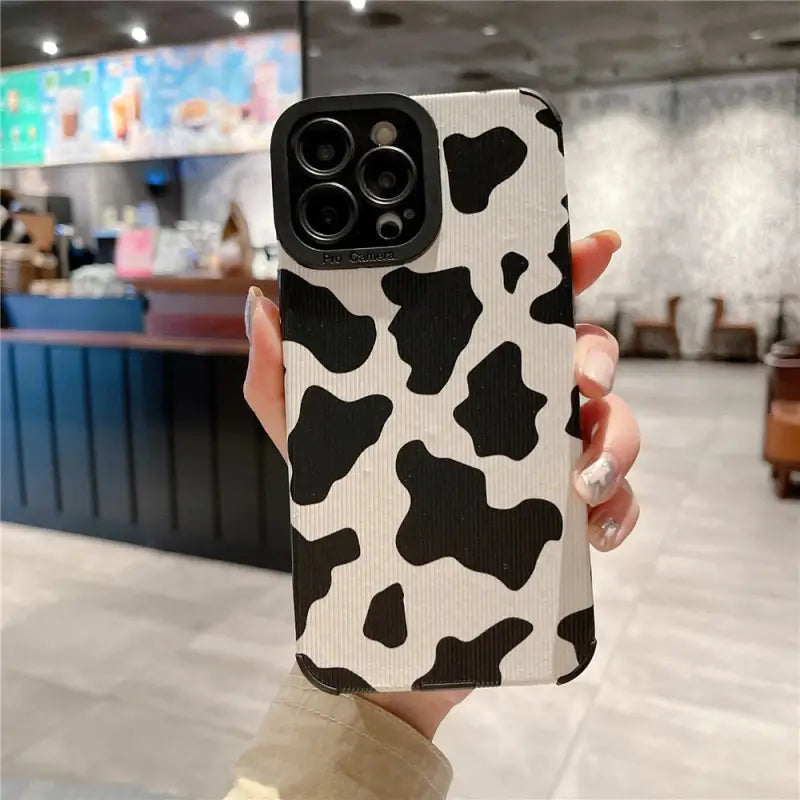a cow pattern phone case