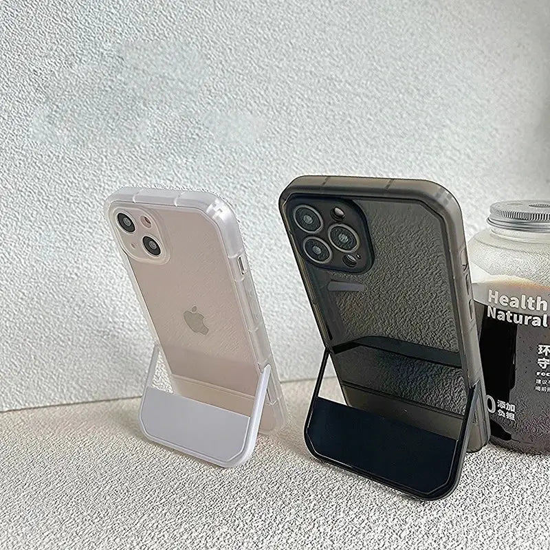 the iphone case is made from a plastic material