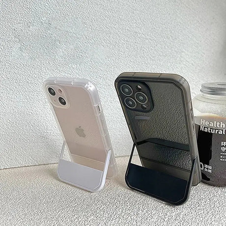 The iphone case is made from a plastic material