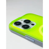 The iphone case is made from a plastic material