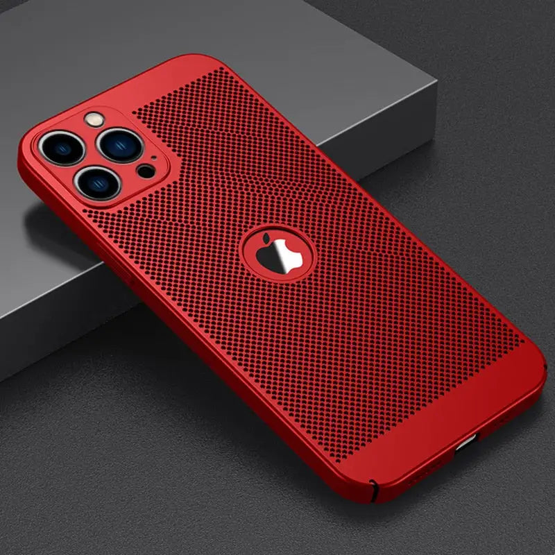 iphone case with red mesh