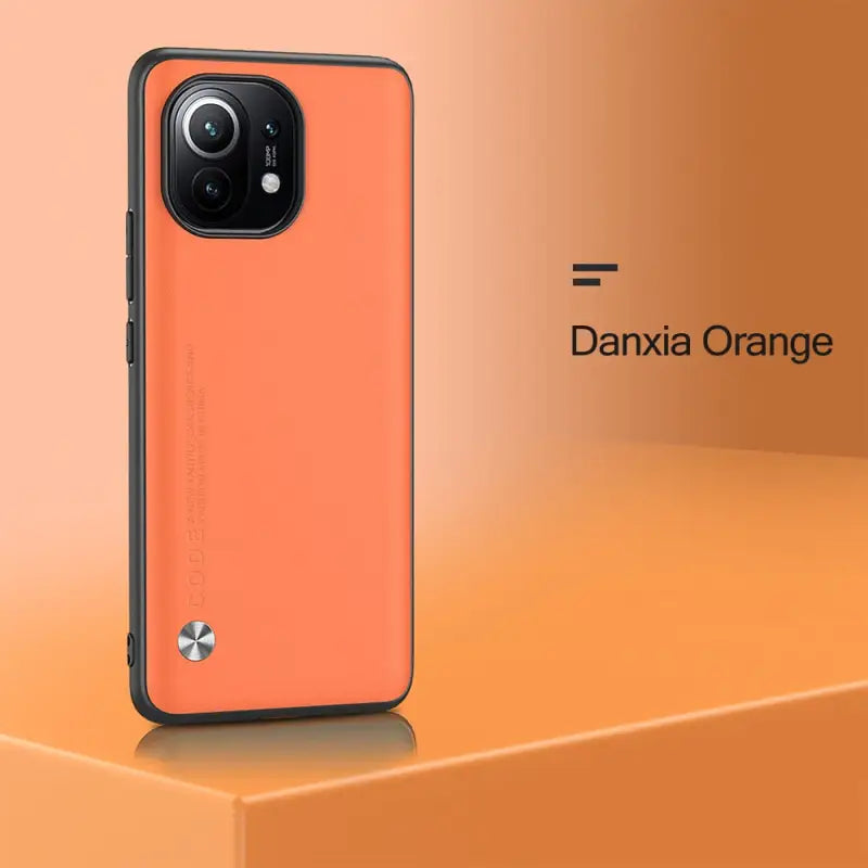 the back of a phone with the text,’danx orange ’
