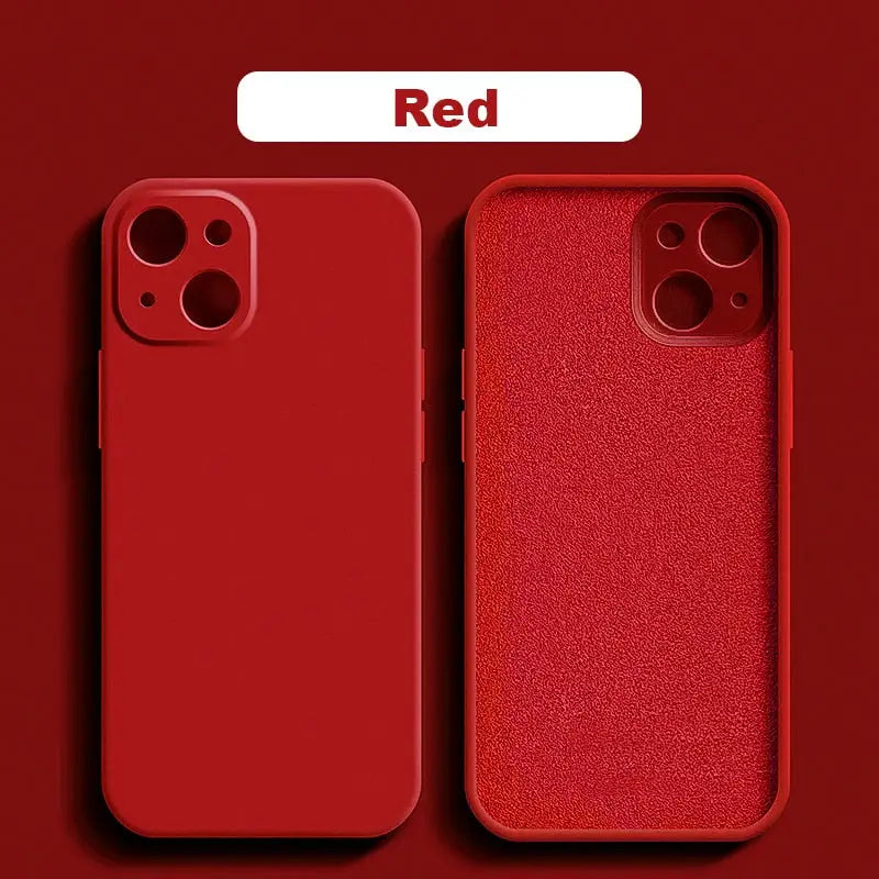 the red iphone case is shown in the image