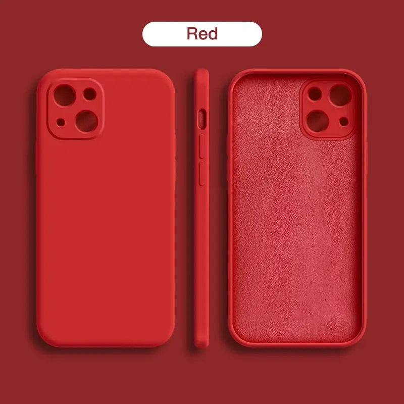 a red iphone case with a red background and a red background