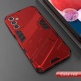 the red iphone case is shown with a phone in the background
