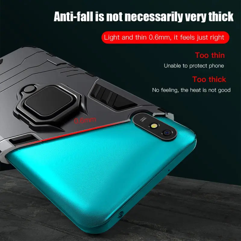 an iphone case with a phone holder attached to it