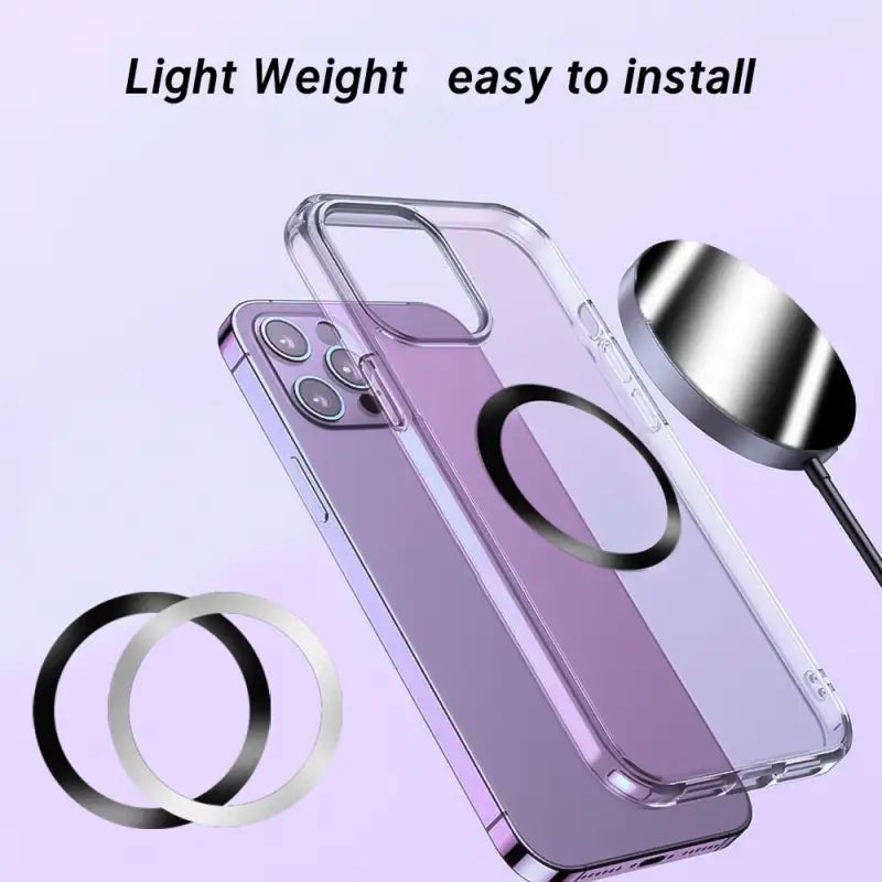 a phone case with a ring on it