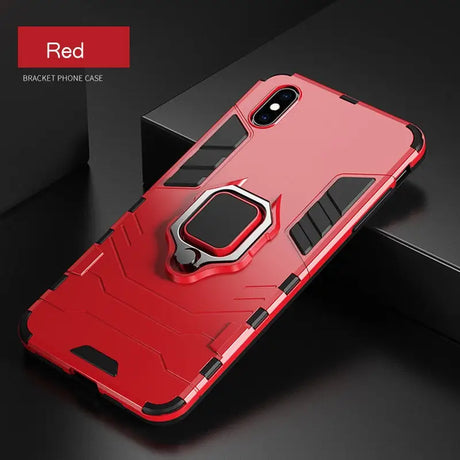 red iphone case with ring holder