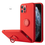 the red iphone case with a ring on it