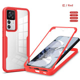 the red case is shown with the phone in the background
