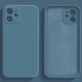 three iphone cases in blue