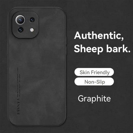 The back of an iphone case with the text, authentic, sheepbar